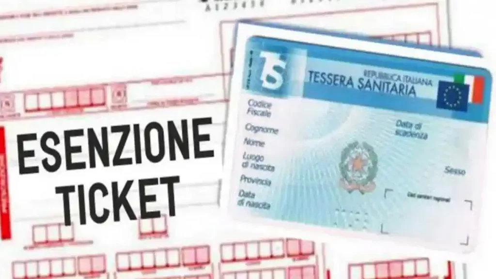 Освобождение от оплаты Ticket Sanitario Esenzione dal Ticket