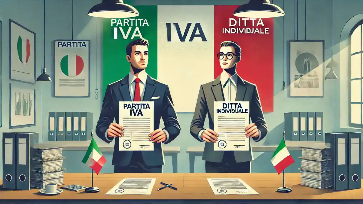 Сравнение форм предпринимательства Partita IVA и Ditta Individuale в Италии