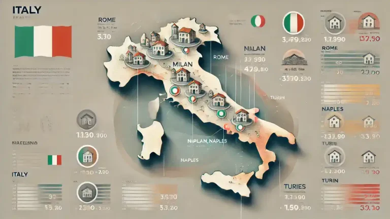 Самые доступные и дорогие города для покупки недвижимости в Италии: Провинция Рим, Милан, Неаполь, Турин