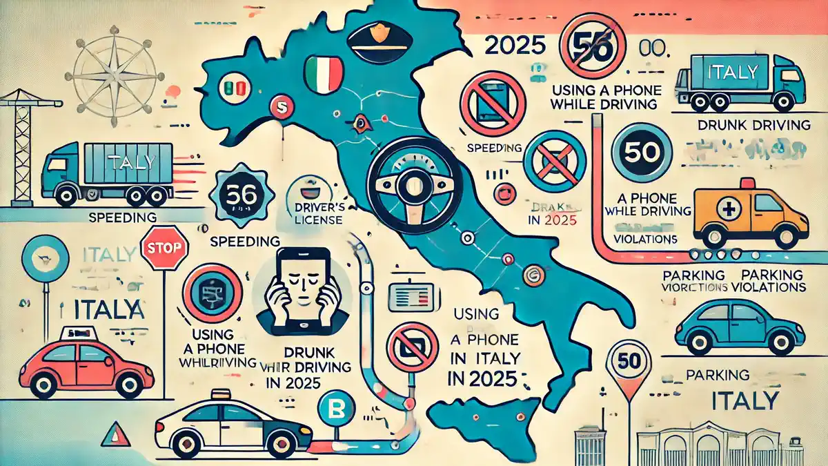 Лишение водительских прав в Италии в 2025 году